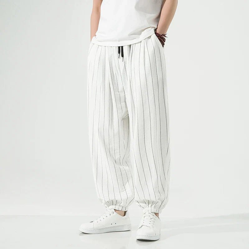 Laid - back Luxe Striped Trousers - Weston Fletcher