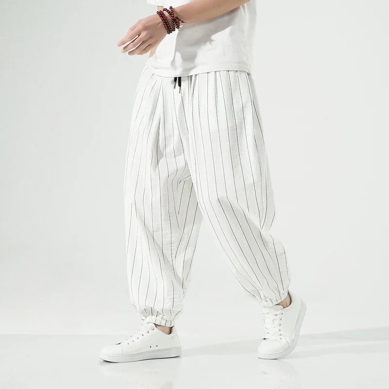Laid - back Luxe Striped Trousers - Weston Fletcher