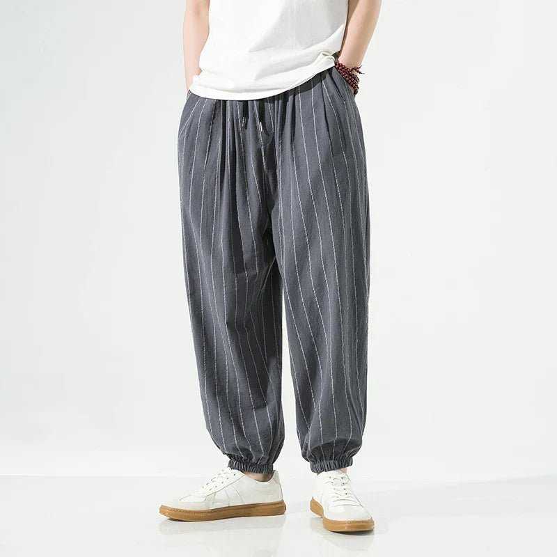 Laid - back Luxe Striped Trousers - Weston Fletcher