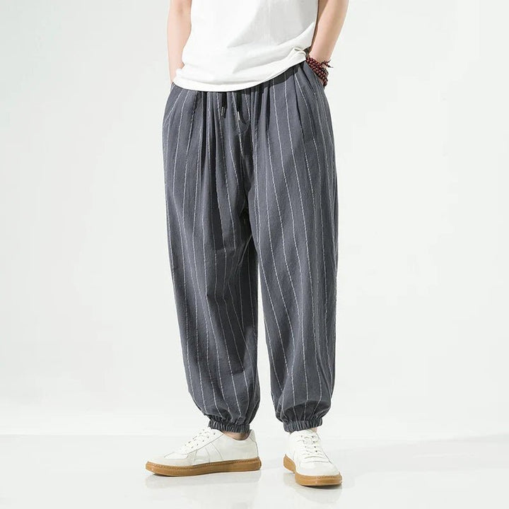 Laid - back Luxe Striped Trousers - Weston Fletcher