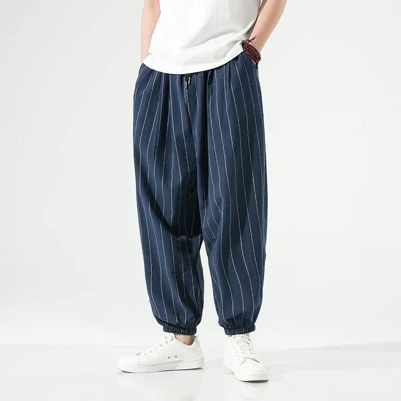 Laid - back Luxe Striped Trousers - Weston Fletcher