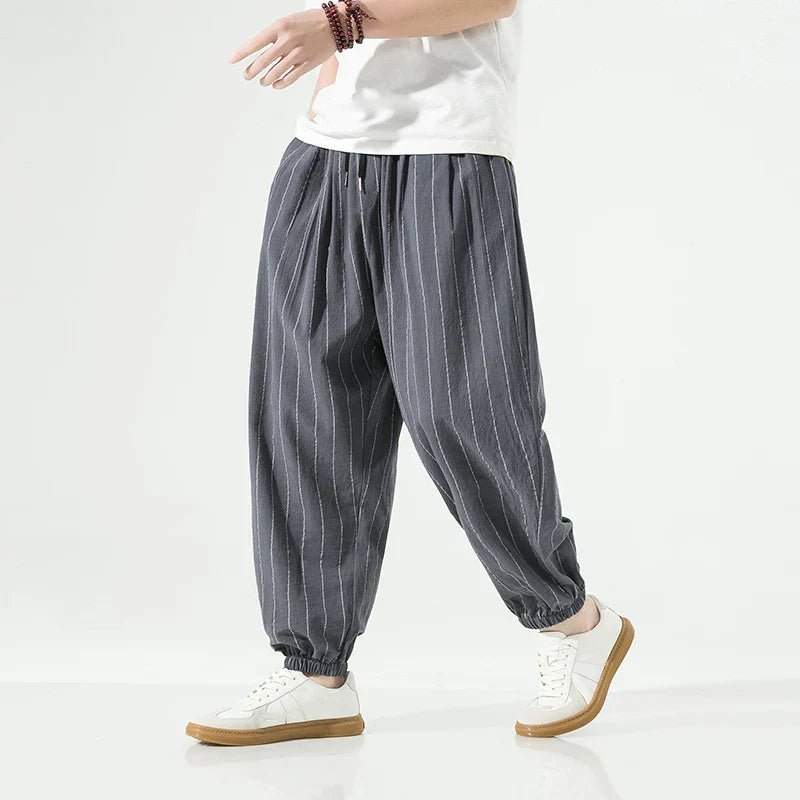 Laid - back Luxe Striped Trousers - Weston Fletcher