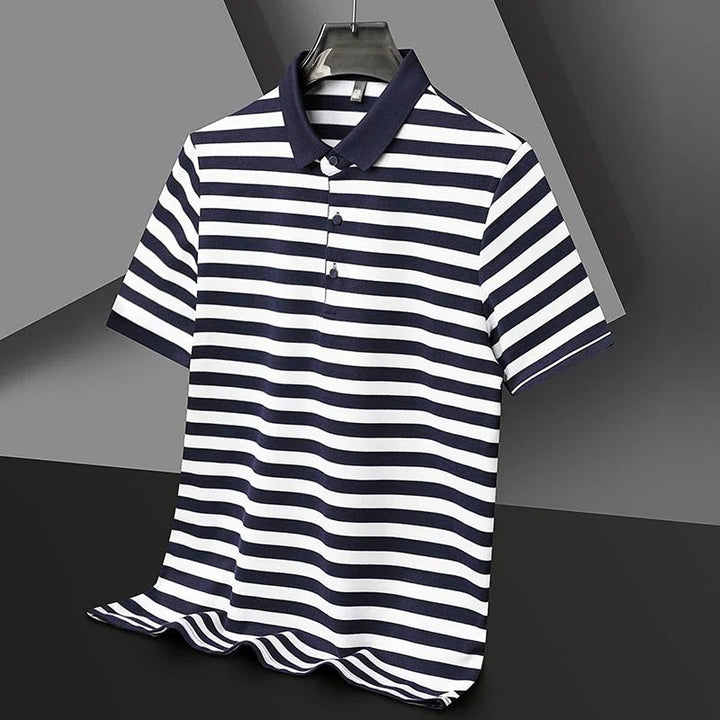 Lakeview Striped Cotton Polo Shirt - Weston Fletcher