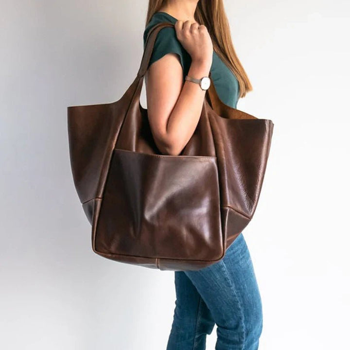Levia Leather Carryall Tote Bag - Weston Fletcher