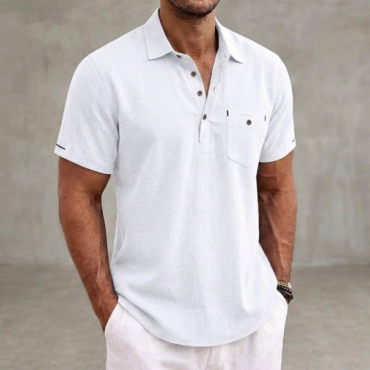 Men’s Classic Short - Sleeve Polo Shirt with Relaxed Fit - Weston Fletcher