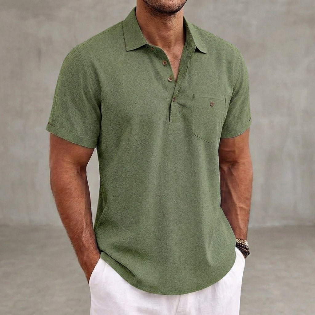 Men’s Classic Short - Sleeve Polo Shirt with Relaxed Fit - Weston Fletcher