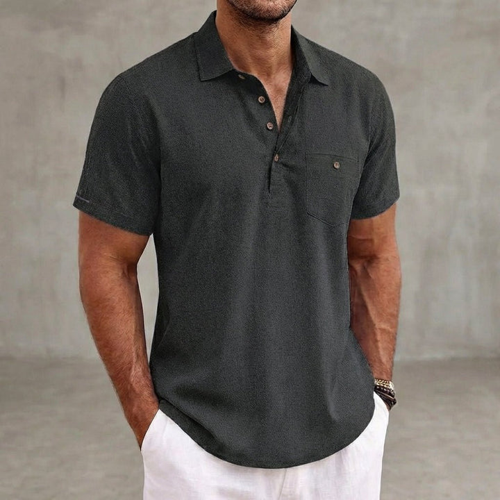 Men’s Classic Short - Sleeve Polo Shirt with Relaxed Fit - Weston Fletcher