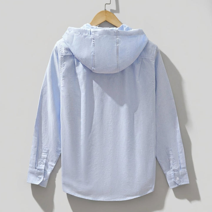 Men’s Lightweight Zip - Up Hoodie Jacket with Drawstring Hood - Weston Fletcher