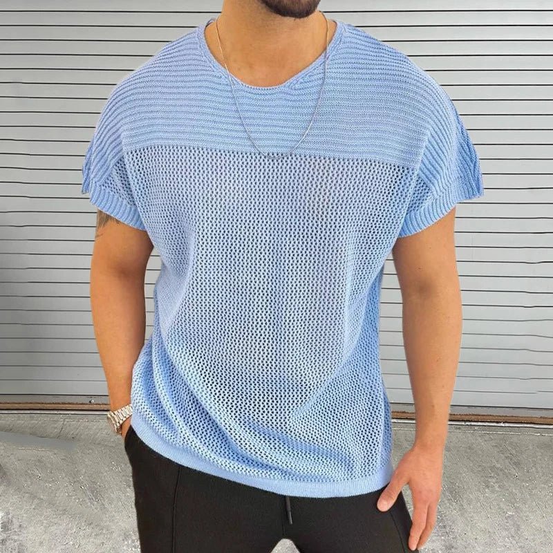 Mesh Vibe O Neck T Shirt - Weston Fletcher