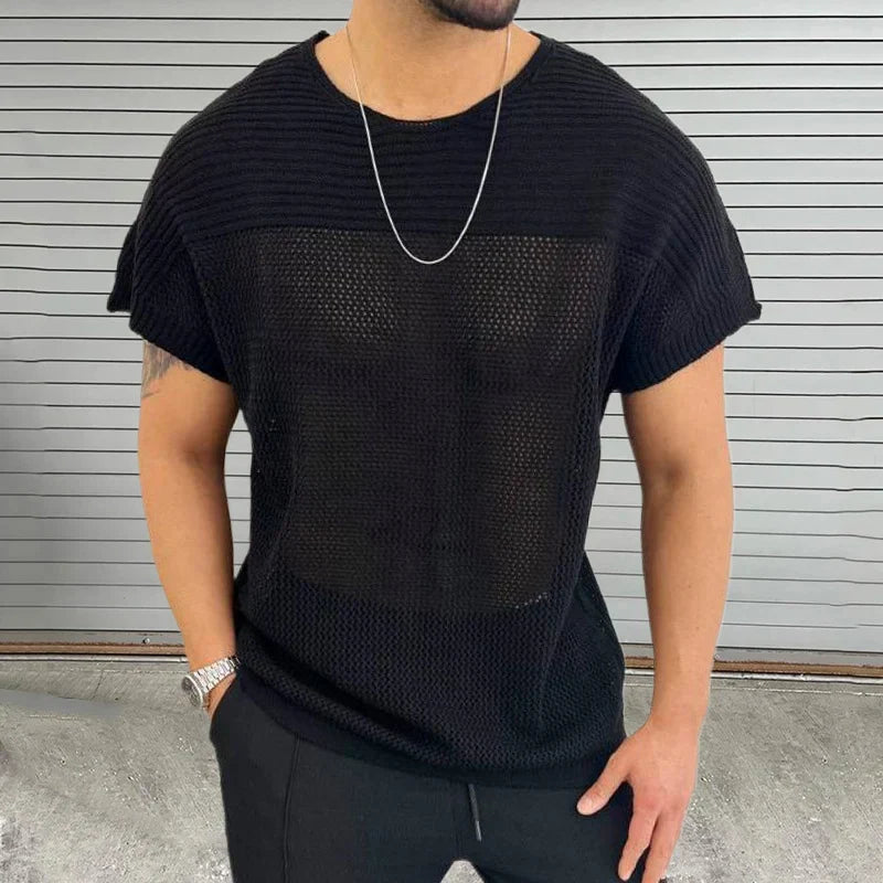 Mesh Vibe O Neck T Shirt - Weston Fletcher