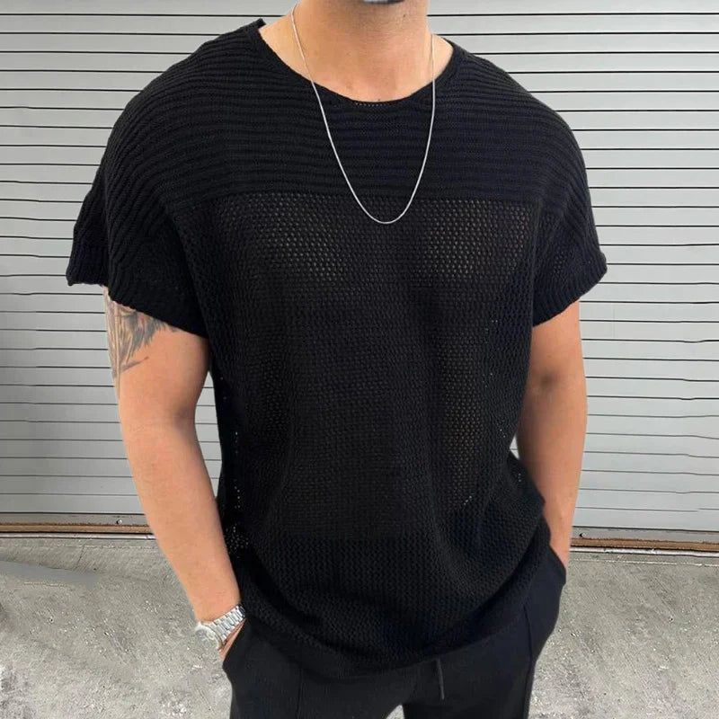 Mesh Vibe O Neck T Shirt - Weston Fletcher