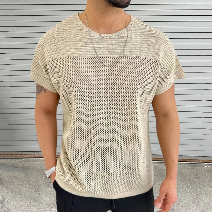 Mesh Vibe O Neck T Shirt - Weston Fletcher