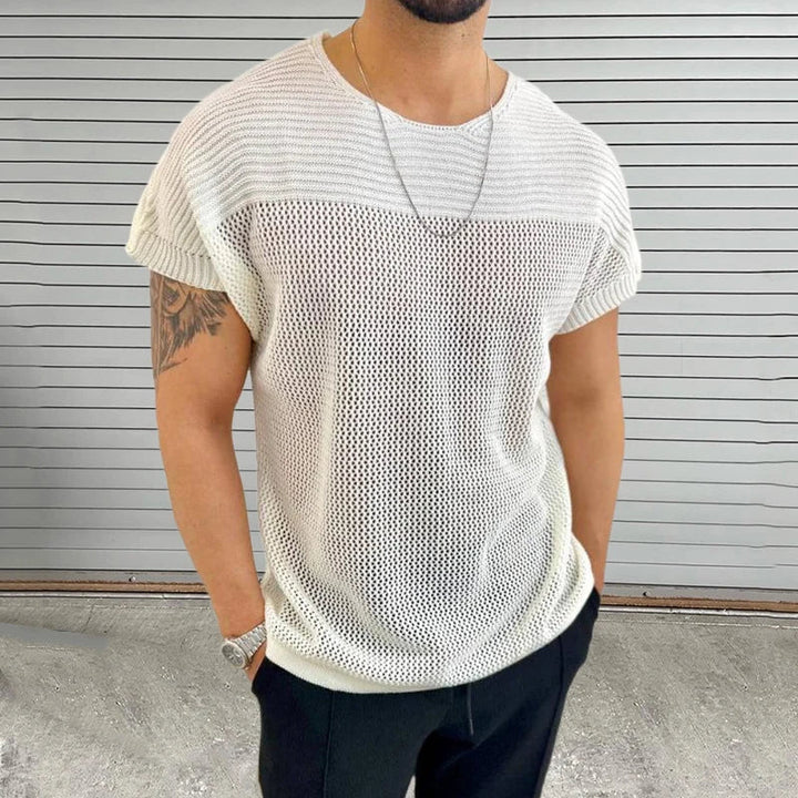 Mesh Vibe O Neck T Shirt - Weston Fletcher