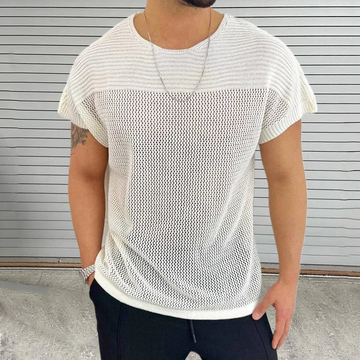 Mesh Vibe O Neck T Shirt - Weston Fletcher