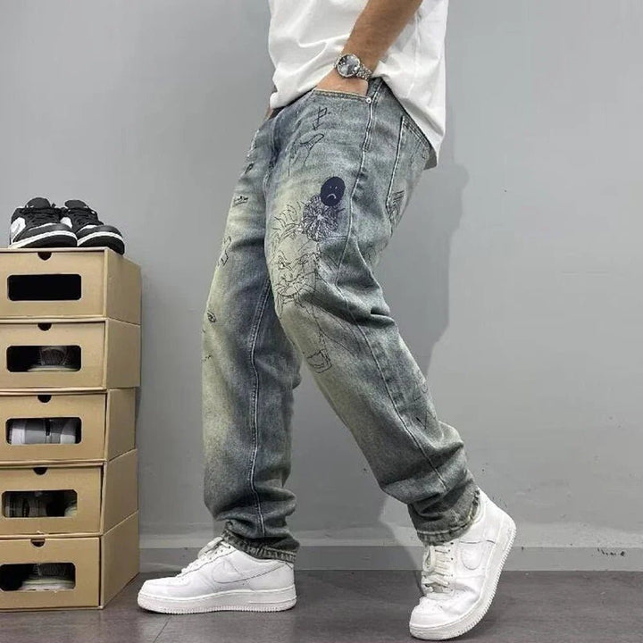 Metro Drift Washed Graphic Jeans - Weston Fletcher