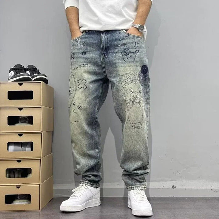 Metro Drift Washed Graphic Jeans - Weston Fletcher