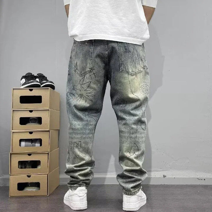 Metro Drift Washed Graphic Jeans - Weston Fletcher