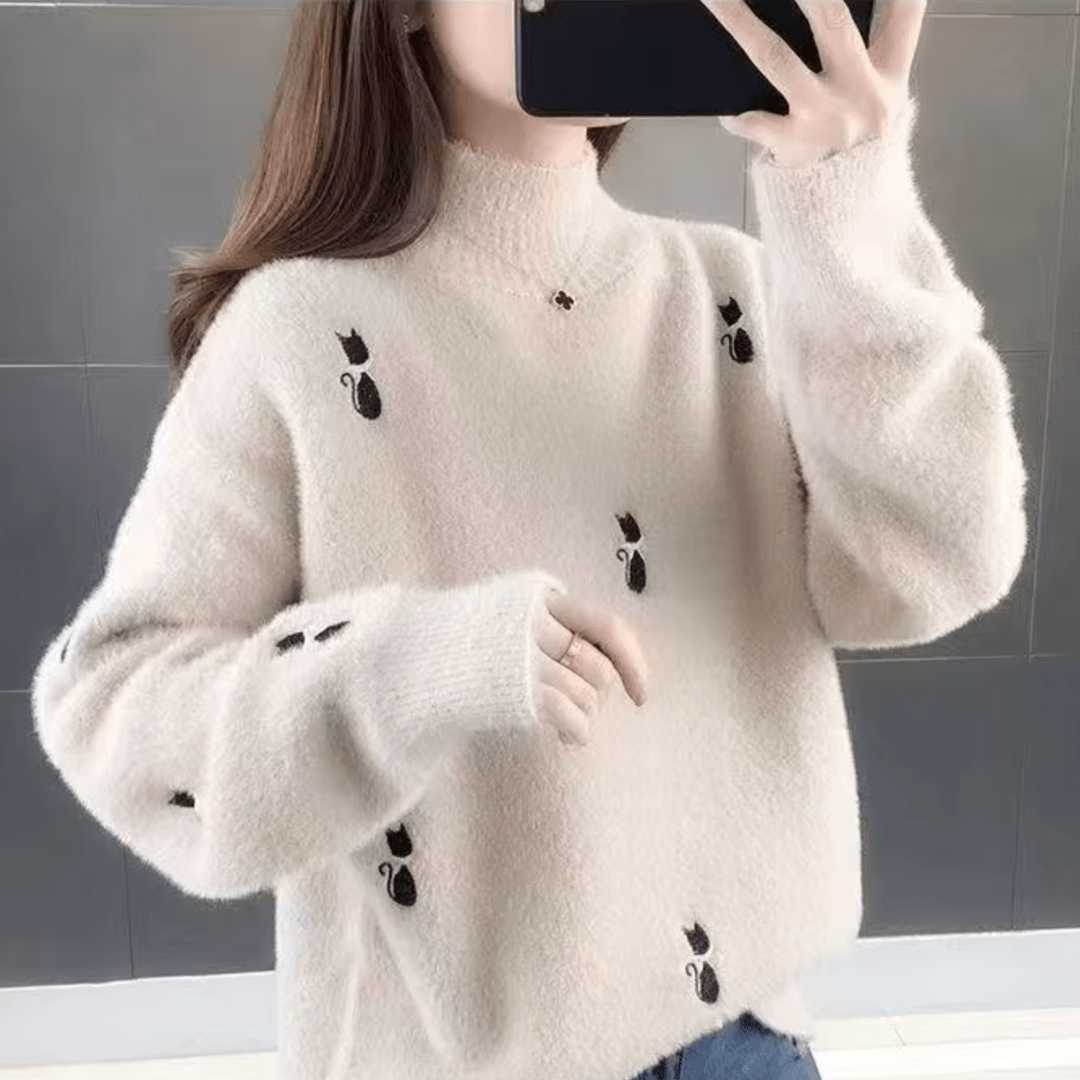 Mochi Embroidered Knit Sweater - Weston Fletcher