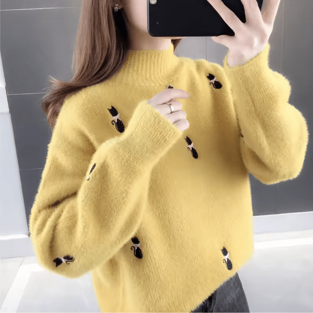 Mochi Embroidered Knit Sweater - Weston Fletcher