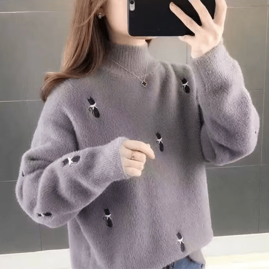 Mochi Embroidered Knit Sweater - Weston Fletcher