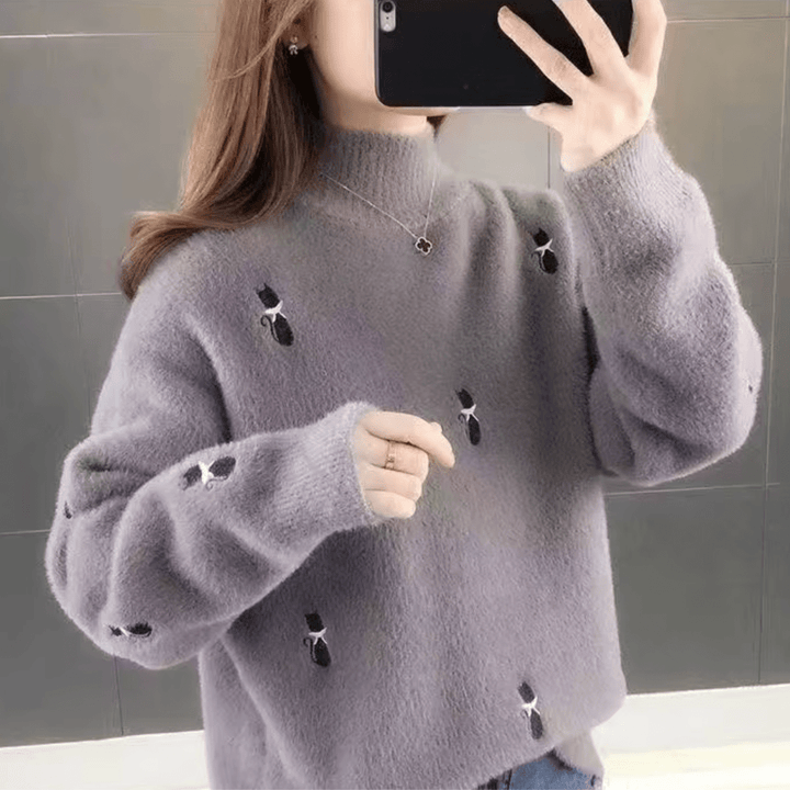 Mochi Embroidered Knit Sweater - Weston Fletcher