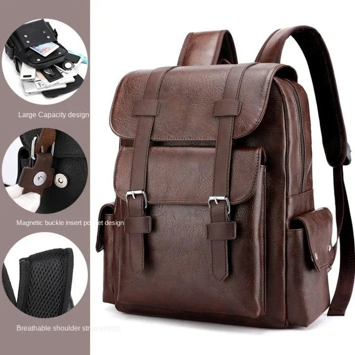 Nomad Retro Leather Backpack - Weston Fletcher