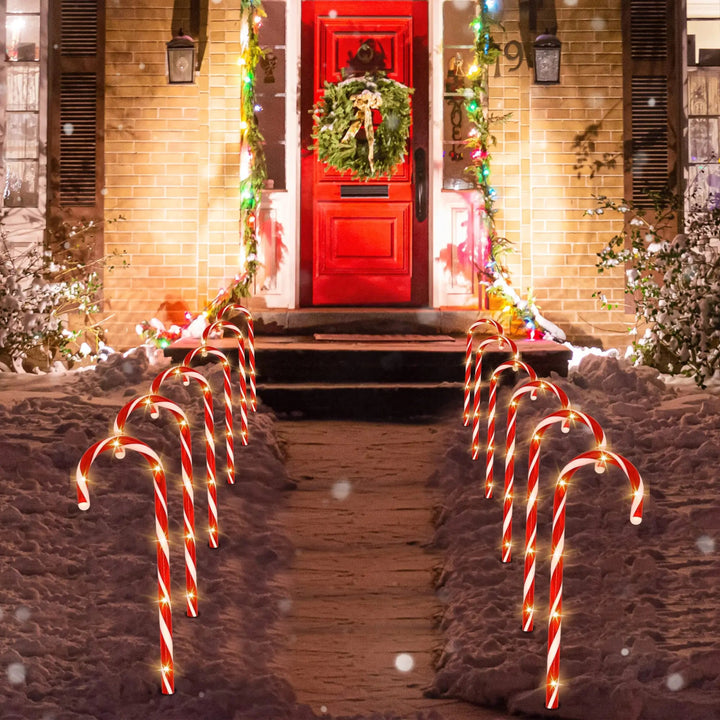 Peppermint Cane Walkway Glow Lights - Weston Fletcher
