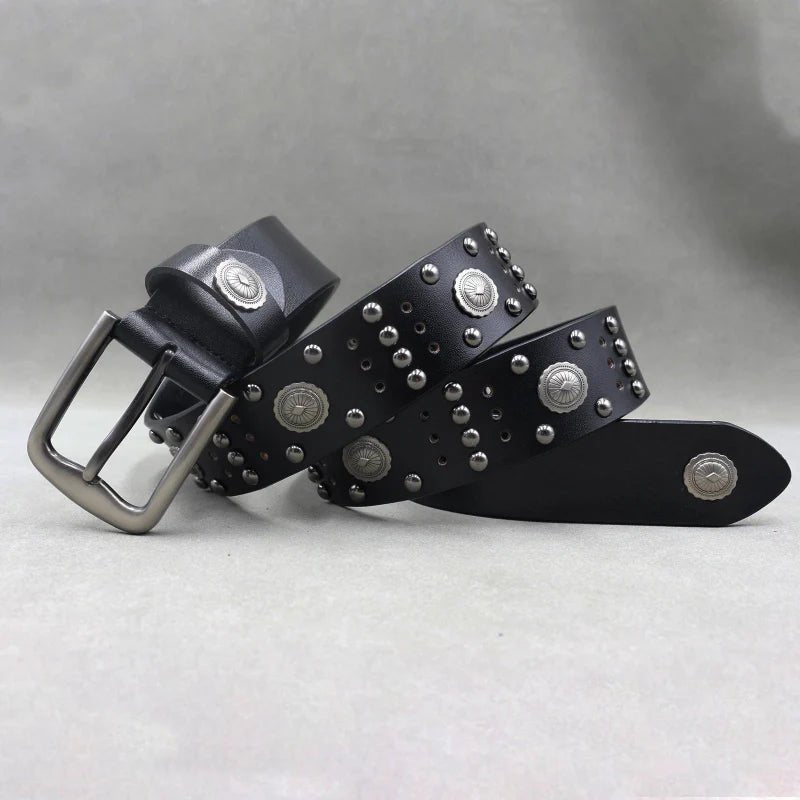 Phantom Studded Gothic Leather Belt - Weston Fletcher