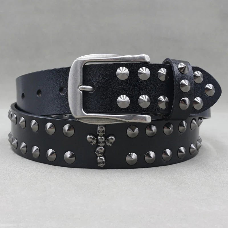 Phantom Studded Gothic Leather Belt - Weston Fletcher