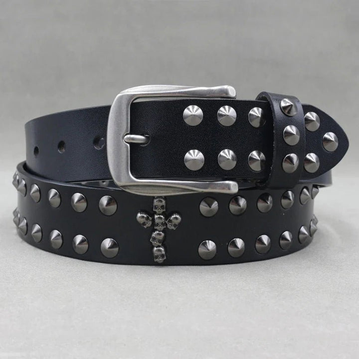 Phantom Studded Gothic Leather Belt - Weston Fletcher