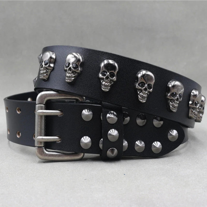 Phantom Studded Gothic Leather Belt - Weston Fletcher
