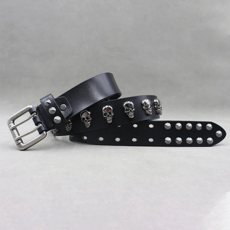 Phantom Studded Gothic Leather Belt - Weston Fletcher