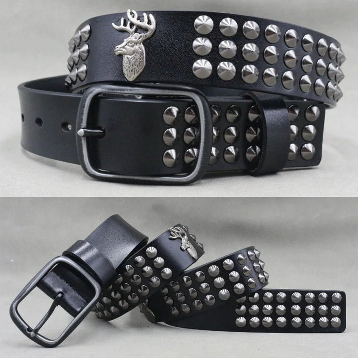 Phantom Studded Gothic Leather Belt - Weston Fletcher