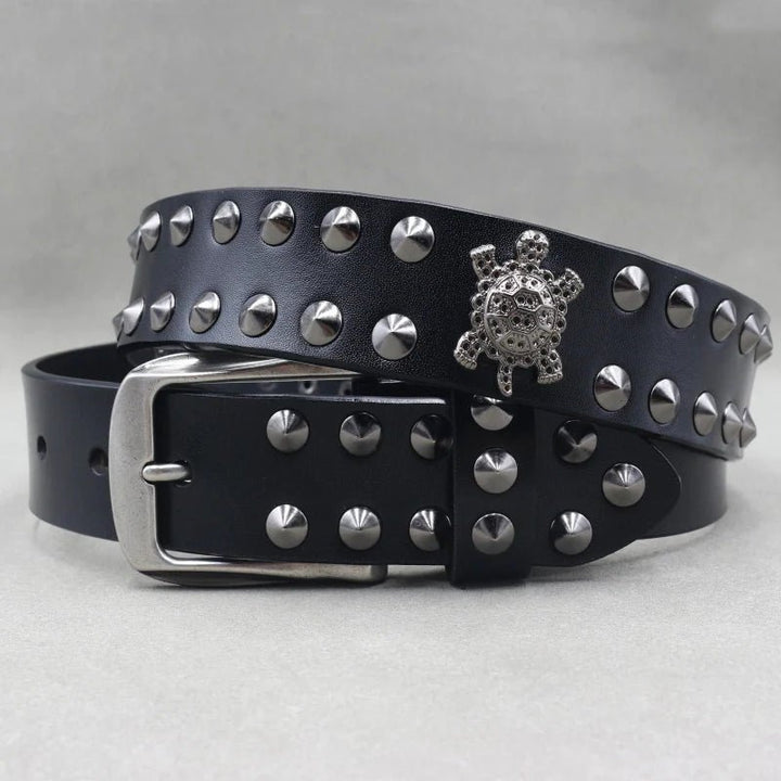 Phantom Studded Gothic Leather Belt - Weston Fletcher