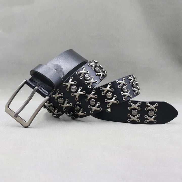 Phantom Studded Gothic Leather Belt - Weston Fletcher