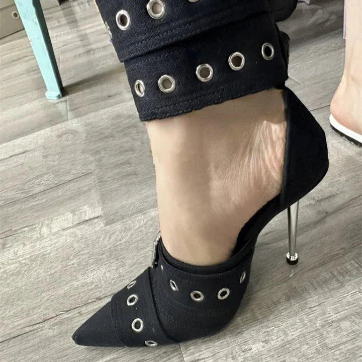 Rebel Chic Buckle Heels - Weston Fletcher