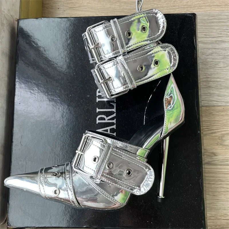 Rebel Chic Buckle Heels - Weston Fletcher