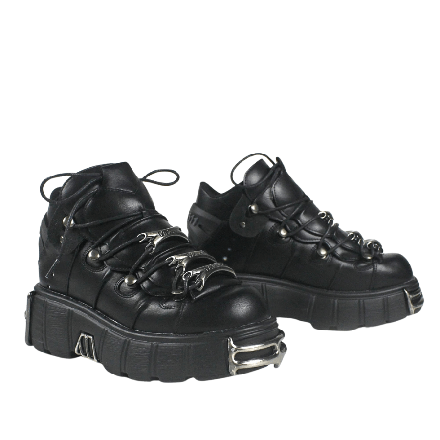 Rebel Rider Punk Ankle Shoes - Weston Fletcher
