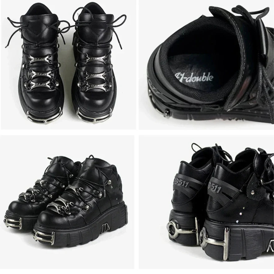 Rebel Rider Punk Ankle Shoes - Weston Fletcher