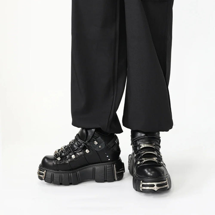 Rebel Rider Punk Ankle Shoes - Weston Fletcher