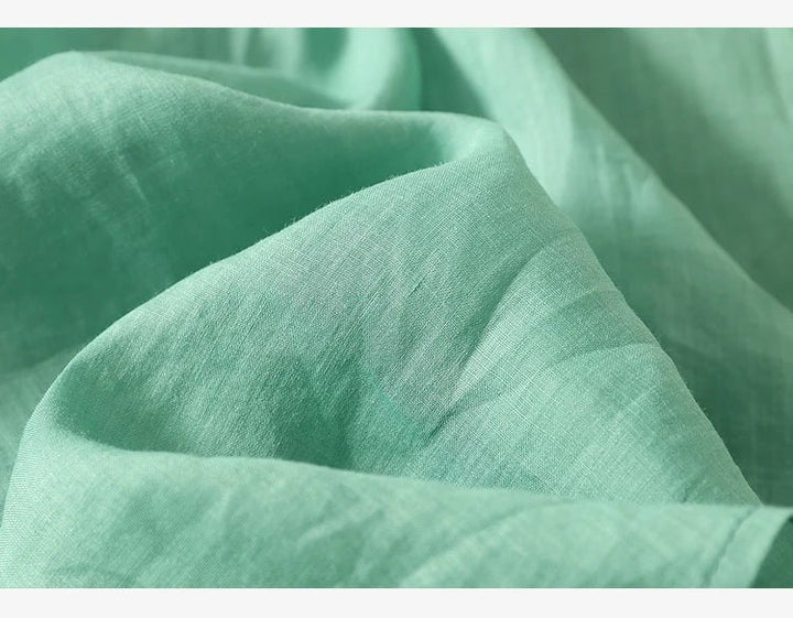 Relaxed Cotton Embroidered Blouse with Botanical Detailing and Curved Hem - Weston Fletcher