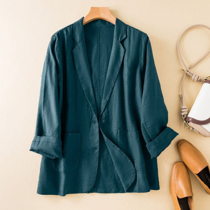 Relaxed Notched Lapel Blazer for Business Casual - Weston Fletcher