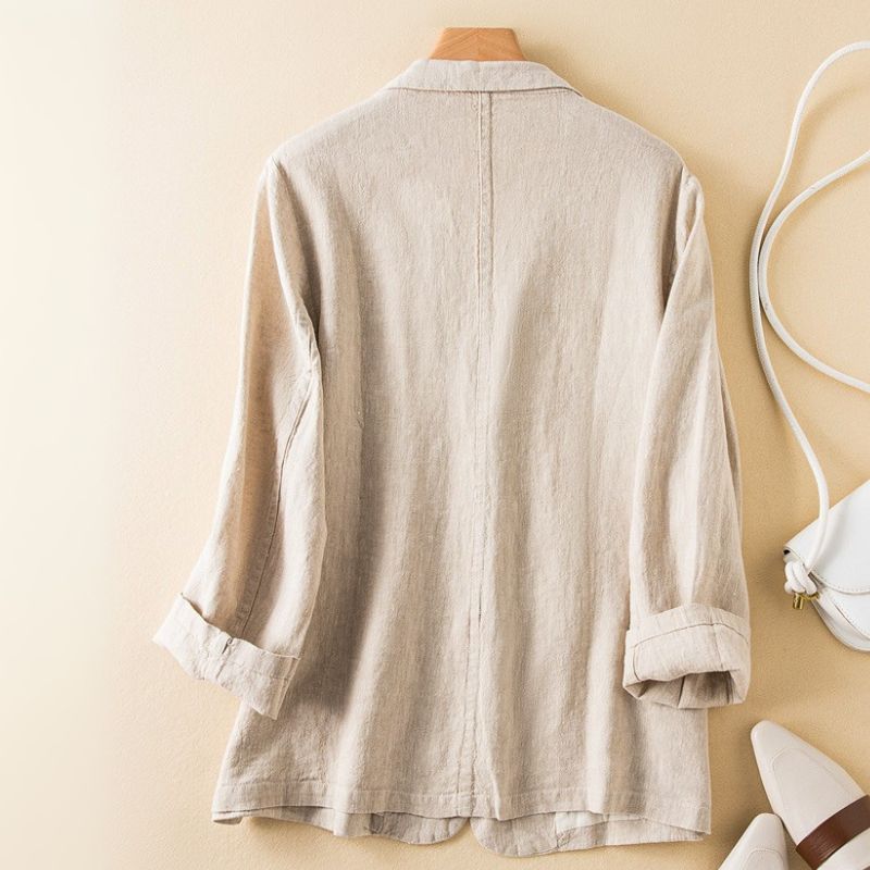 Relaxed Notched Lapel Blazer for Business Casual - Weston Fletcher