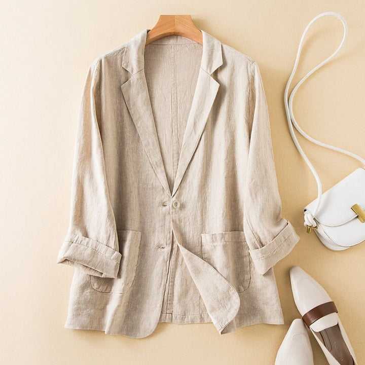 Relaxed Notched Lapel Blazer for Business Casual - Weston Fletcher