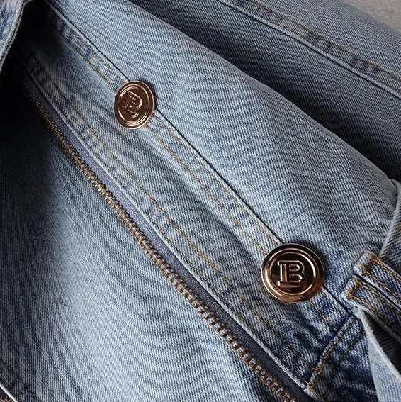 Roxanne Fox Fur Denim Jacket - Weston Fletcher