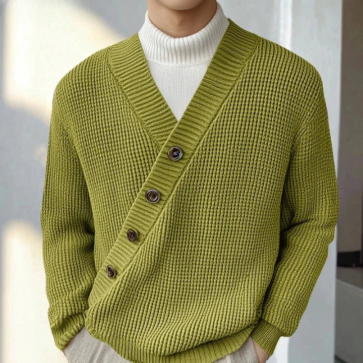 Russell Diagonal Knitted Cardigan - Weston Fletcher