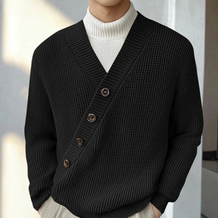 Russell Diagonal Knitted Cardigan - Weston Fletcher