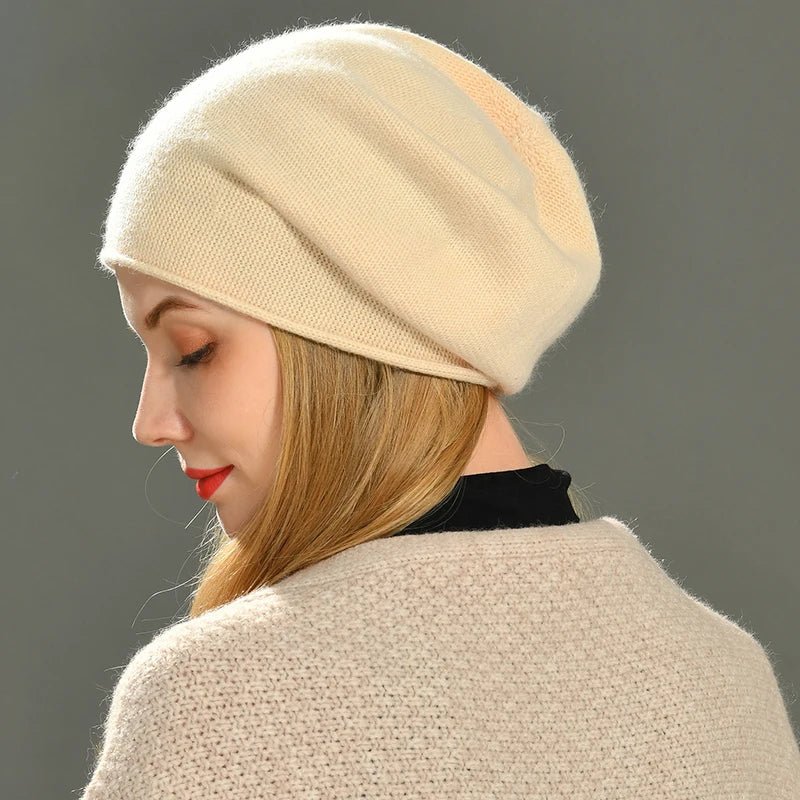 Sable Cashmere Slouch Beanie - Weston Fletcher