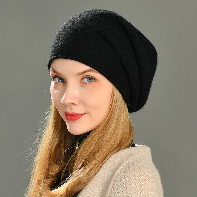 Sable Cashmere Slouch Beanie - Weston Fletcher