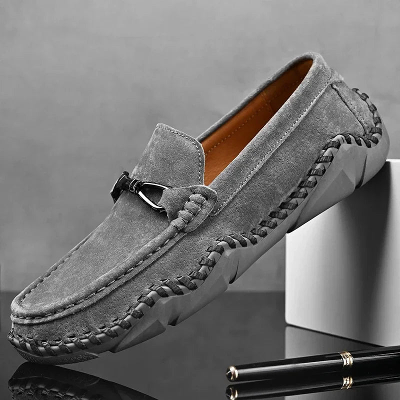 Selvoir Handstitched Suede Loafers - Weston Fletcher